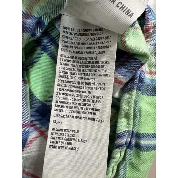 Abercrombie & Fitch Mens Muscle Fit Plaid Button Up Shirt Small Y2K Beachy - Picture 5 of 11